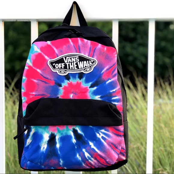 1 Left NWT Vans Tie Dye Realm Backpack - Picture 2 of 8